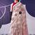 Maroon satin silk blend floral printed stylish partywear saree