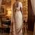 Off white virana silk blend heavy woven saree with elegant swarovski work