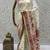 Off white virana silk blend heavy woven saree with elegant swarovski work