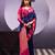 Navy blue poly cotton weaving zari graceful traditional saree