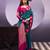 Teal poly cotton weaving zari graceful traditional saree