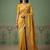 Mustard wedding season specail pashmina silk blend saree with traditional rich looks