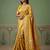 Mustard wedding season specail pashmina silk blend saree with traditional rich looks