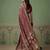 Wine wedding season specail pashmina silk blend saree with traditional rich looks