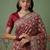 Wine wedding season specail pashmina silk blend saree with traditional rich looks