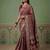 Wine wedding season specail pashmina silk blend saree with traditional rich looks