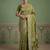 Green wedding season specail pashmina silk blend saree with traditional rich looks