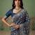 Blue wedding season specail pashmina silk blend saree with traditional rich looks