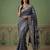 Blue wedding season specail pashmina silk blend saree with traditional rich looks