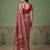 Maroon wedding season specail pashmina silk blend saree with traditional rich looks