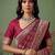Maroon wedding season specail pashmina silk blend saree with traditional rich looks
