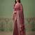 Maroon wedding season specail pashmina silk blend saree with traditional rich looks