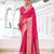 Pink woven chinon traditional rich saree