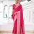 Pink woven chinon traditional rich saree