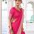 Pink woven chinon traditional rich saree