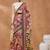 Pink silk blend floral printed girlie rich looks fancy saree