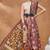 Pink silk blend floral printed girlie rich looks fancy saree
