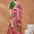 Pink silk blend floral printed girlie rich looks fancy saree