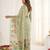 Grey linen silk blend sophisticated rich looks printed saree