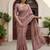 Pink virana silk blend smart rich looks printed saree
