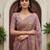Pink virana silk blend smart rich looks printed saree