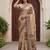Beige virana silk blend smart rich looks printed saree