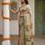 Peach virana silk blend smart rich looks printed saree