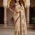 Chiku virana silk blend smart rich looks printed saree