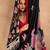 Black satin silk blend kalamkari printed rich sophisticated saree