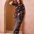 Black trendy p v chanderi girlie saree