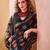 Black trendy p v chanderi girlie saree
