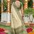 Cream ethnic soft silk blend woven ceremonial saree