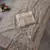 Light Cream Color Beads And Sequence Work Net Saree