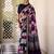 Navy blue viscose chanderi casual looks saree