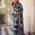 Purple viscose chanderi casual looks saree