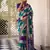 Purple viscose chanderi casual looks saree