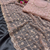 Light Pink Color Beads And Sequence Work Net Saree