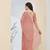 peach silk blend partywear ready made saree