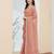 peach silk blend partywear ready made saree