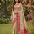 Beige cotton woven ethnic partywear saree