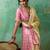 Yellow woven linen cotton saree