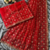 Red Color Beads And Sequence Work Net Saree