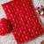 Red Color Beads And Sequence Work Net Saree