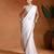 White ivory embroidered chiffon saree set
