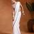 White ivory embroidered chiffon saree set