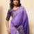 Elegant Purple Embroidered Saree for Women