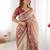 cream  ready to wear saree with  blouse