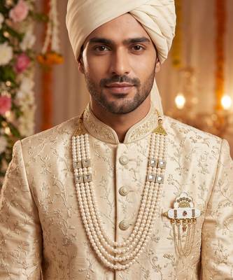 Groom mala and brooch set 6