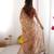 beige  ready to wear saree with  blouse