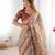 beige  ready to wear saree with  blouse